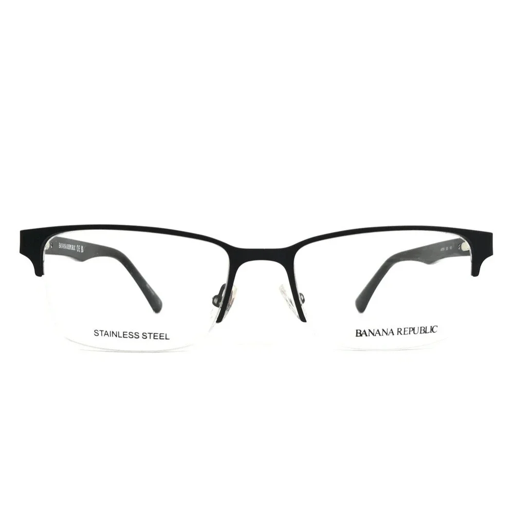 Banana Republic Eyeglasses Frames ANTON 003 Matte Black Rectangle 54-18-145